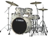 Yamaha Stage Custom Birch Drum Set 22/10/12/16/14 - Classic White with 680W Hardware Pack