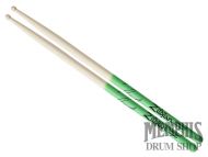 Zildjian Super 7A Maple Wood Tip Green Dip Drumsticks ZS7AMDG