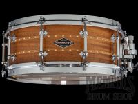 Craviotto 14x5.5 Custom Shop Mahogany Snare Drum with Dual Cherry Inlay