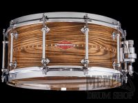 Craviotto 14x6.5 Private Reserve Toasted Ash Snare Drum with Walnut Inlay