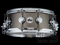 DW 14x5.5 Collector's Series Satin Black Over Brass Snare Drum