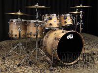 DW Collector's Series Exotic Heartwood Curly Maple Drum Set 22/10/12/14/16