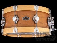 George H. Way 14x6.5 Aristocrat Advance Cherry Snare Drum with Metal Wood Hoops