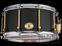 Noble & Cooley 14x7 Solid Shell Classic Maple Snare Drum - Black Gloss