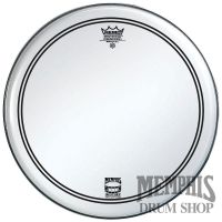 Remo Clear Powerstroke 3 23" Bass Drumhead - White Falam Patch