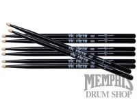 Vic Firth American Classic 5B Black Drumsticks Value Pack