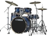 Yamaha Stage Custom Birch Drum Set 22/10/12/16/14 - Deep Blue Sunburst with 680W Hardware Pack