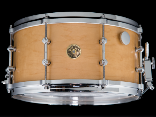 Gretsch x7 USA Custom Maple Snare Drum   Satin Natural