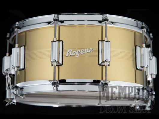 Rogers 14x6.5 Dyna-Sonic B7 Brass Snare Drum